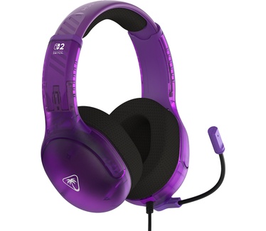 Turtle Beach Airlite Fit bedrade gamingheadset - Nintendo Switch 2 - Spookpaars - Werkt ook met de Nintendo Switch OLED, ‘flip-to-mute’-functie, comfortabele oorkussens, 40 mm-speakers, licht