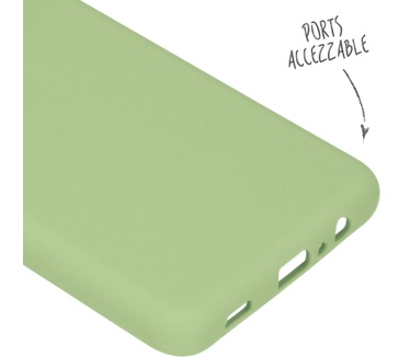 Accezz Liquid Silicone Backcover Samsung Galaxy A12 - Groen