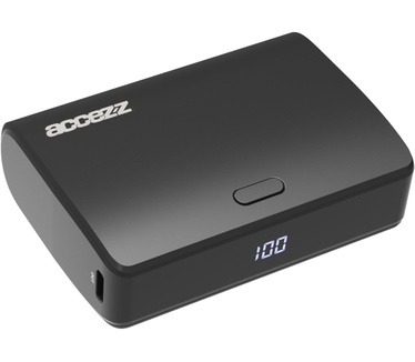 Accezz Omega Series - Powerbank - 10.000 mAh - USB-A & USB-C - Power Delivery - 35 Watt - Zwart