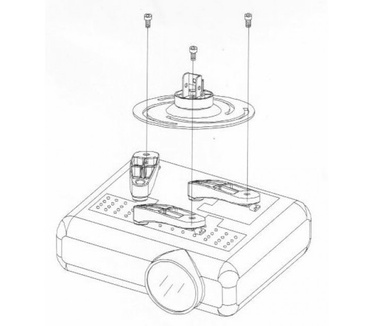 Techly Projector Ceiling Stand Extension 30-37 cm Silver ICA-PM 102S