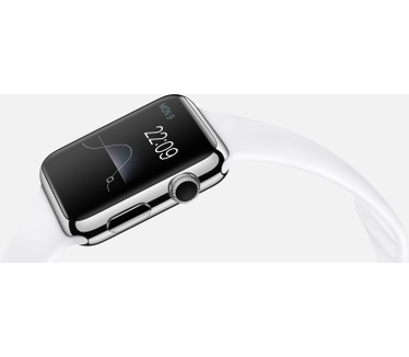 Apple Watch (sportbandje, 38mm) Zilver (Wit)