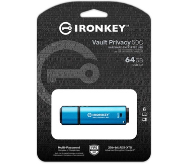 Kingston IronKey IronKey VP50 64GB Blauw