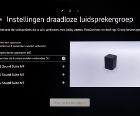 LG Sound Suite - set-up via tv