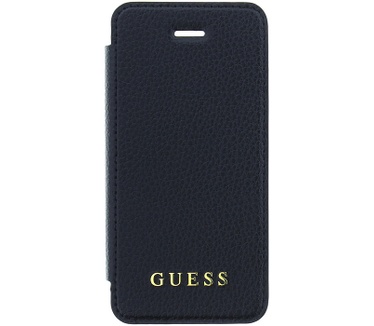 Guess IriDescent Book Case voor Apple iPhone 5/5S/SE - Zwart Zwart