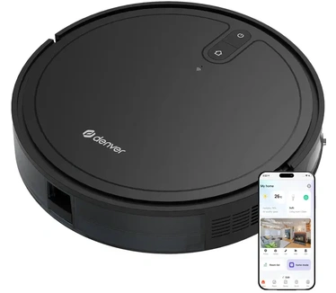 Denver RVC-125 Robotstofzuiger Zwart Besturing via App