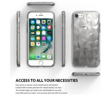Ringke Air Prism Apple iPhone 7 Hoesje Transparant Zwart Transparant