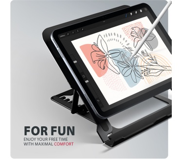Axagon STND-LAB Laptop-Ständer, höhenverstellbar, faltbar, Aluminium