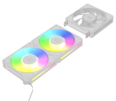 ARCTIC BioniX P12 A-RGB, 3-pack, Wit, 120mm