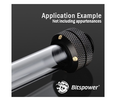 Bitspower G1/4"Carbon Black Enhance Multi-Link For OD 12MM