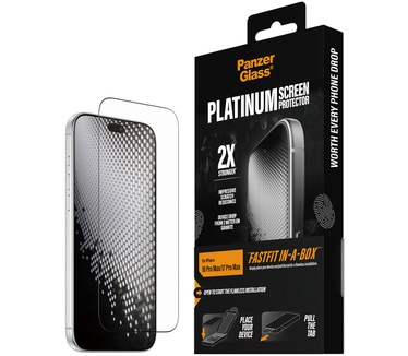 PanzerGlass PanzerGlass® Platinum Screen Protector iPhone 18 Pro Max | 17 Pro Max | Ultra-Wide Fit w. FASTFIT IN-A-BOX
