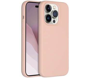 Accezz Liquid Silicone Backcover iPhone 14 Pro - Roze