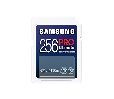 Samsung PRO Ultimate SD Card 256GB + USB-kaartlezer