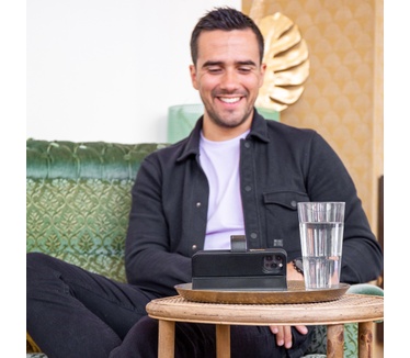 Accezz Premium Leather 2 in 1 Wallet Bookcase Samsung Galaxy S22 Ultra - Zwart