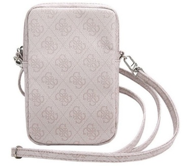 Guess Triangle Logo Wallet Pouch met Riem (7 Inch) - Roze