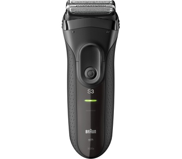 Braun Series 3 ProSkin 3020s Oplaadbaar Elektrisch Scheerapparaat met Scheerapparaatreiniger, Zwart