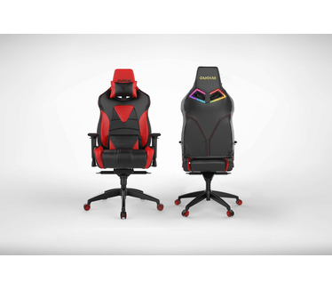 Gamdias Achilles M1 RGB Gamingchair (Zwart/Rood)