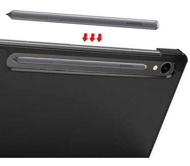 Accezz Trifold Bookcase Samsung Galaxy Tab S9 - Zwart