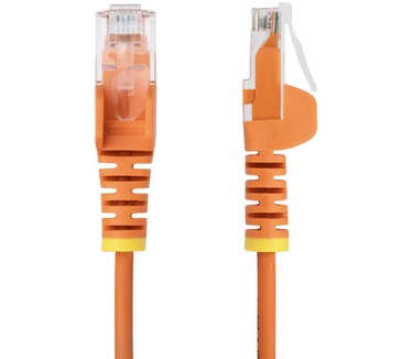 Startech.com 1m Dunne CAT6 Ethernet Kabel, Oranje, Snagless, 100W PoE, UTP, LSZH, 28AWG Pure Koperdraad, Slim RJ45 Netwerk Patchkabel met Trekontlasting, Fluke Getest