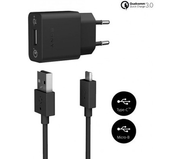 Sony Quick Charger UCH12 - snellader inclusief Micro USB kabel - zwart