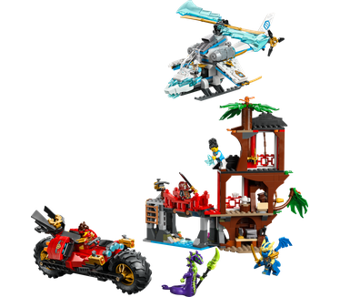 LEGO Ninjago Ninjavoertuigen bij de boomhut