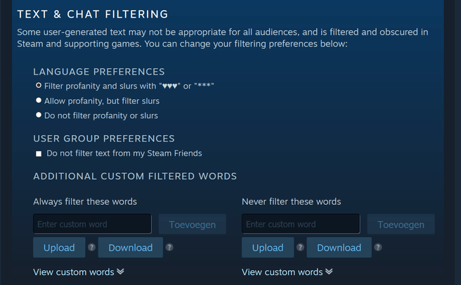 Valve Filter