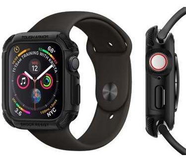 Spigen Tough Armor Apple Watch (44mm) Hoesje - Zwart