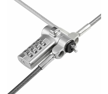 Startech.com 25-Pack Universeel Laptop Kabelslot 2m, Geserialiseerde Notebook Security Kabel, Compatibel met Noble Wedge®/Nano/K-Slot, Sleutelloos Combinatieslot