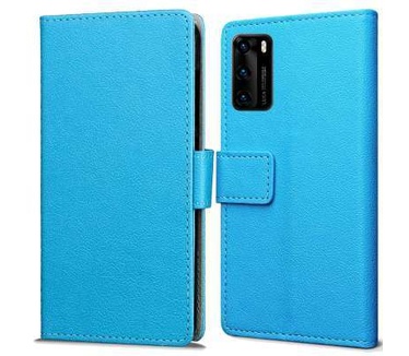 qMust Huawei P40 Wallet Hoesje Blauw