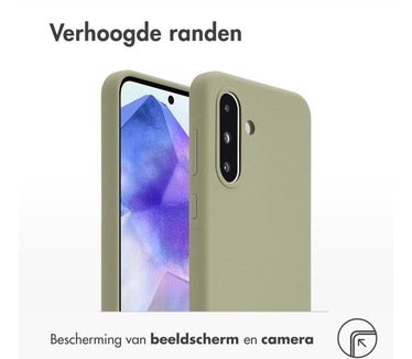 Accezz Liquid Silicone Backcover Samsung Galaxy A36 - Cooper Green