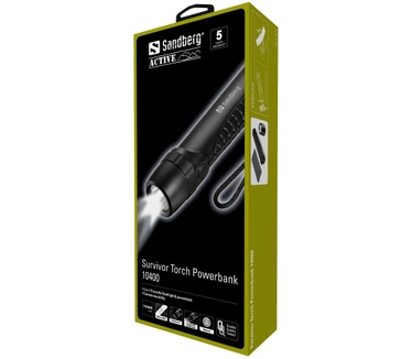 Sandberg Survivor Torch Powerbank 10400