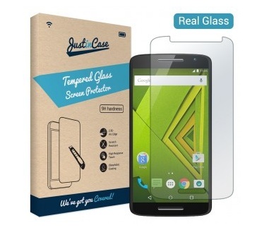 Just in Case Tempered Glass Motorola Moto X Play - Arc Edge