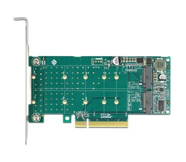 Delock 89045 PCI Express x8 kaart tot 2 x interne NVMe M.2 Key M - Bifurcation -