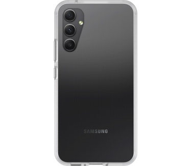Otterbox OtterBox React-hoesje voor Galaxy A34 5G, schokbestendig, valbestendig, ultradun, beschermende, getest volgens militaire standaard, Antimicrobieel, clear, Geen retailverpakking