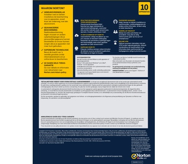 Symantec Norton 360 Premium 2020 | Antivirussoftware voor 10 Apparaten met Automatische Verlenging | 1 Jaar | Secure VPN en Password Manager | PCs, Macs, tablets en smartphones