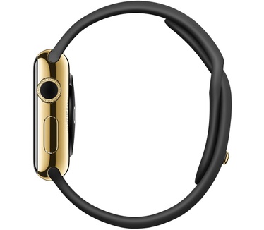 Apple Watch Edition (geelgouden pin, 38mm) Zwart