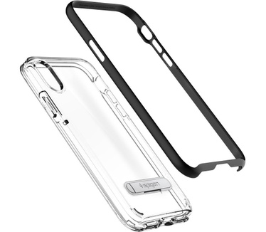 Spigen Apple iPhone X Hoesje Crystal Hybrid Zwart