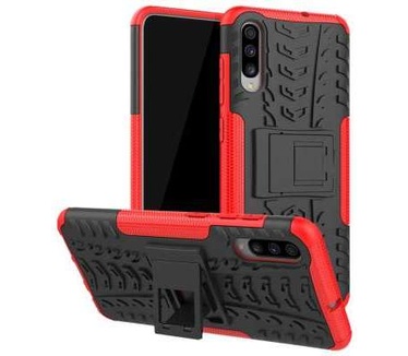 qMust Samsung Galaxy A70 Rugged Hybrid Hoesje Rood