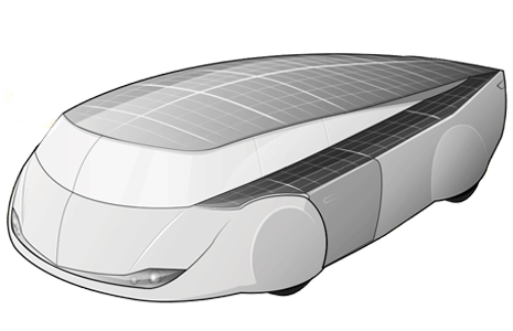 Gezinsauto op zonne-energie, concept van de TU/e