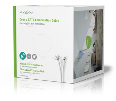 Nedis IEC (Coax) CAT6 Combikabel