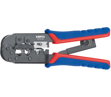 Knipex Krimptang Modulaire stekkers (western) RJ11, RJ12, RJ45 97 51 10