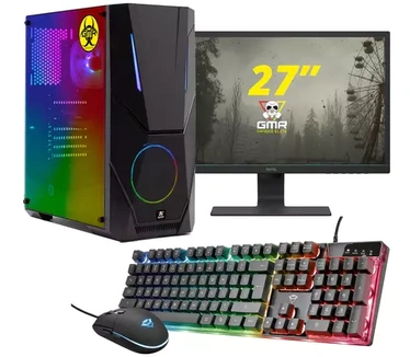 GMR - Intel Core i5-10400F - 500GB M.2 - RX 6500XT - GamePC.T1480527 - WiFi (GamePC.T1480527 + 27 Inch Monitor + Toetsenbord + Muis)