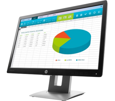 HP EliteDisplay E222 Zilver, Zwart