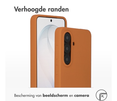 Accezz Liquid Silicone Backcover met MagSafe Samsung Galaxy S26 - Oranje