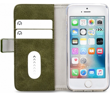 Mobilize Elite Gelly BookCase - Apple iPhone 5/5S/SE - Groen  Groen