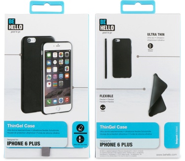 BeHello iPhone 6 Plus ThinGel Case Black