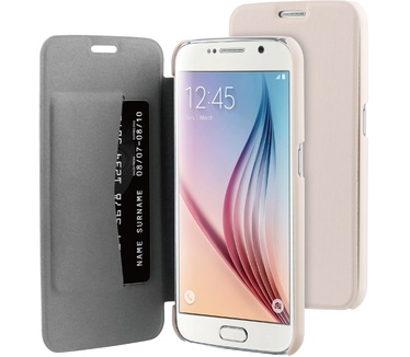 BeHello Samsung Galaxy S6 Book Case Beige