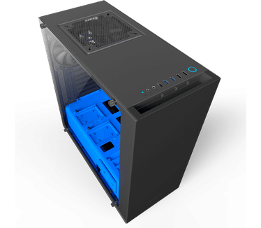 NZXT S340 Elite Zwart/Blauw