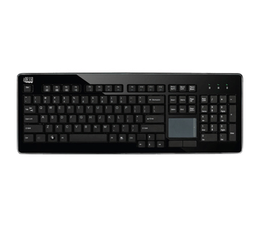 Adesso Wireless Mini USB keyboard zwart with touchpad