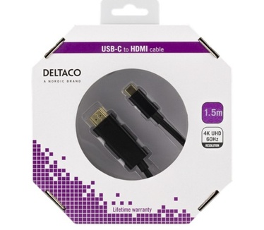 Deltaco USBC-HDMI1015-K
