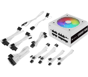 Corsair CX650F RGB Wit
